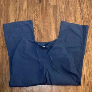 Medical Scrubs Pants Drawstring Navy Blue Size Medium NWT
